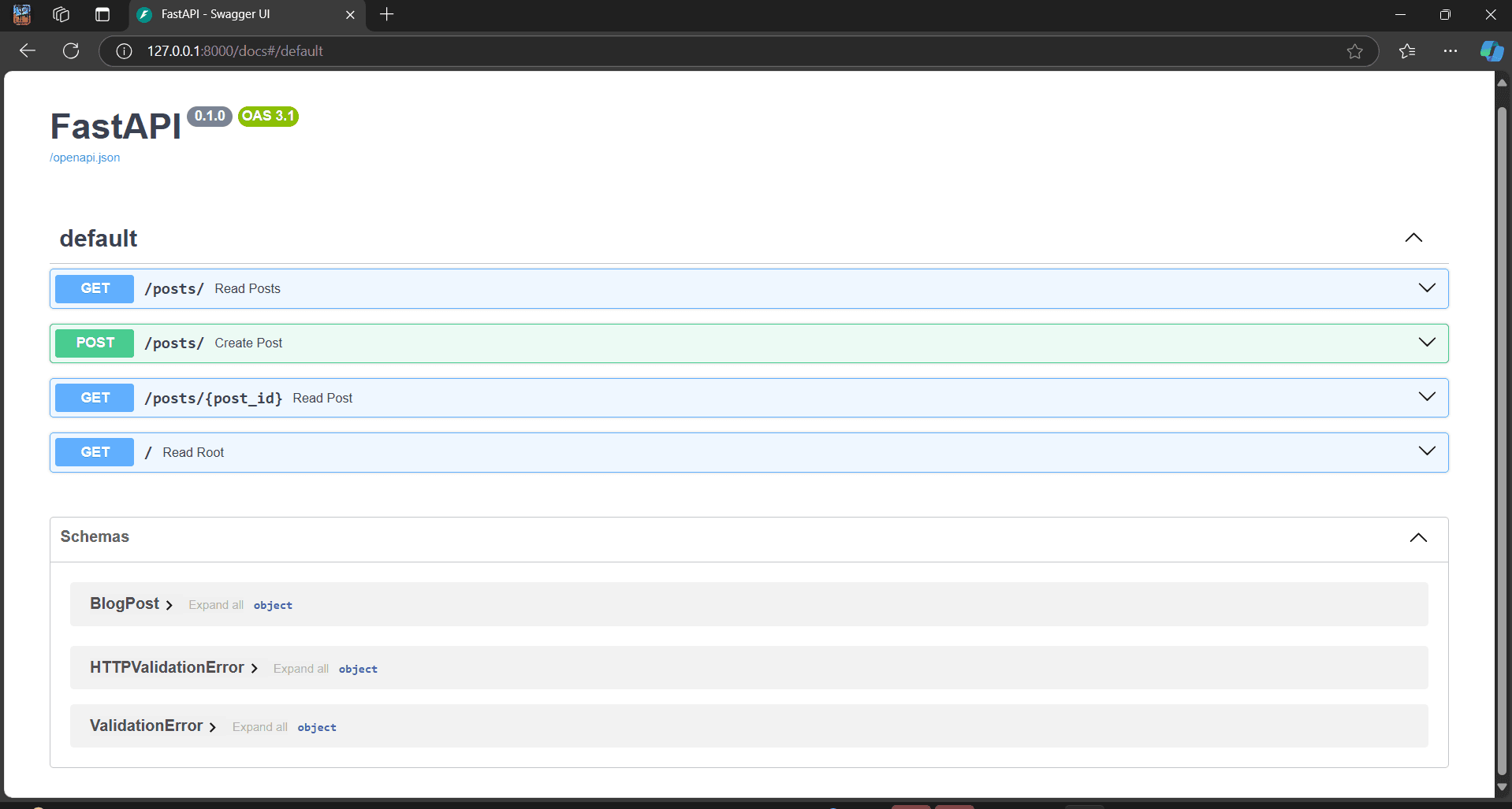 School Blog API screenshot 1 of 5